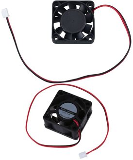 2 Stuks 12V Dc 2 Draad Computer Pc Cpu Cooling Case Fan - 40Mm X 40Mm X 20Mm & 40Mm X 40Mm X 10Mm