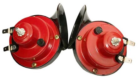 2 Stuks 12V Elektrische Slak Hoorn Luchthoorn Razende Geluid Voor Motorfiets Auto Accessoires Super 300 Db Trein Hoorn voor Vrachtwagens Auto Styling