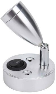 2 Stuks 12V Led Spot Reading Light Lamp Schakelaar Voor Camper Caravan Boot Rv Camper Truck Licht Led spot Wandlamp 2stk Upright 1W