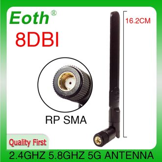 2 Stuks 2.4Ghz 5.8Ghz 5G Antenne RP-SMA 8dBi Wifi Iot Antenne Dual Band 2.4G 5G 5.8G Wi-fi Antena Antenne Sma Vrouwelijke Draadloze Router