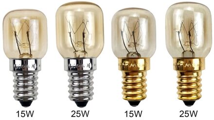 2 Stuks 220V E14 300 Graden Hittebestendig Magnetron Lamp Fornuis Lamp Verlichting Lamp 15/25W