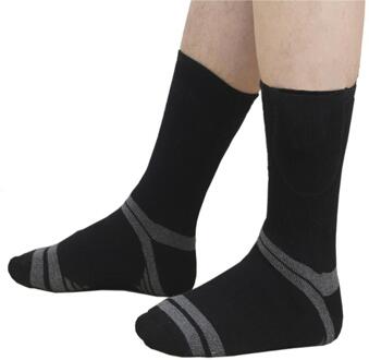 2 Stuks 3.7V 3 Verstelbare Warmer Sokken Elektrische Verwarmde Sokken Oplaadbare Batterij Voor Vrouwen Mannen Winter Outdoor Skiën Sport heate 4500mAh zwart