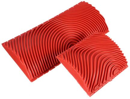 2 Stuks 3 Inch + 6 Inch Rubber Imitatie Hout Korrelen Verf Roller Borstel Muur Textuur Diy Brush Art Schilderen tool Home Decoratie