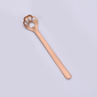 2 Stuks 304 Roestvrij Staal Koffie Lepel Kat Klauw Roeren Lepel Japanse En Koreaanse Dessert Lepel Milieuvriendelijk Servies Blauw