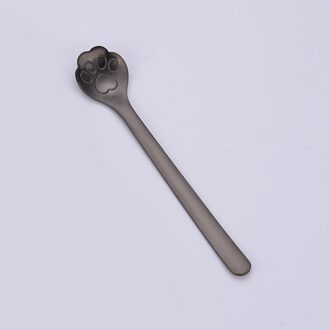 2 Stuks 304 Roestvrij Staal Koffie Lepel Kat Klauw Roeren Lepel Japanse En Koreaanse Dessert Lepel Milieuvriendelijk Servies geel