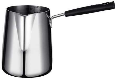 2 Stuks 304 Rvs Mini Koekenpan Melk Pan Tempura Friteuse Huishoudelijke Zuinige Kleine Friteuse Voor Kookgerei Keuken levert zilver 1stk