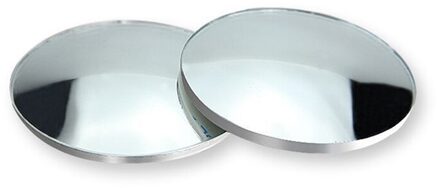 2 Stuks 360 Graden Dodehoekspiegel Voor Auto Reverse Frameloze Ultradunne Groothoek Ronde Accessoires Bolle Achteruitkijkspiegel