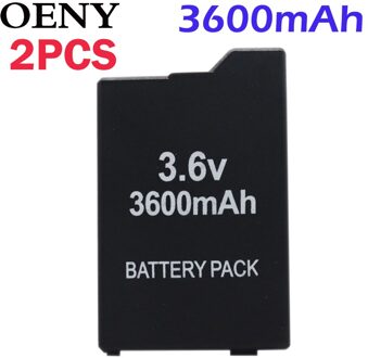2 Stuks 3600Mah 3.6V Lithium Ion Oplaadbare Batterij Vervanging Voor Sony Psp 2000/3000 PSP-S110 Console