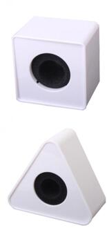 2 Stuks 39 Mm Gat Tv Microfoon Interview Driehoekige + Vierkante Vlag Station