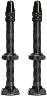 2 Stuks 40Mm/60Mm Mtb Fiets Extender Presta Ventielen Voor Bike Tubeless Tire Core Aluminium Klep fiets Reparatie Accessoires 60mm 2pcBlack