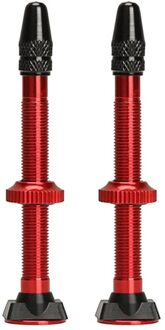 2 Stuks 40Mm/60Mm Mtb Fiets Extender Presta Ventielen Voor Bike Tubeless Tire Core Aluminium Klep fiets Reparatie Accessoires 60mm 2pcRed