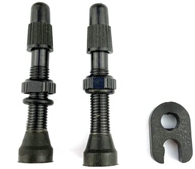 2 Stuks 40Mm Fietsband Valves Cnc Legering Stem Met Cap Tubeless Band Presta Waterdichte Fietsen Element Voor Mtb weg Mountainbike B 48mm