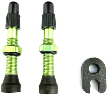 2 Stuks 40Mm Fietsband Valves Cnc Legering Stem Met Cap Tubeless Band Presta Waterdichte Fietsen Element Voor Mtb weg Mountainbike F 48mm