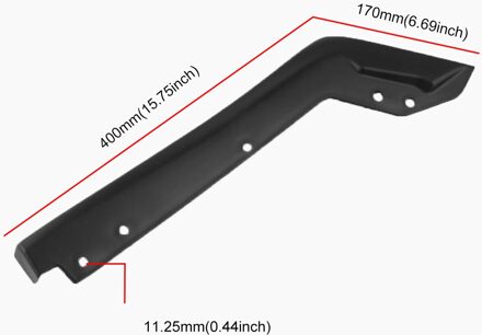 2 stuks 40X17cm Auto Achterbumper Spoiler Volant Cover Botsing Diffuser Hoek Separator voor Subaru Impreza WRX sti 15-16