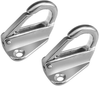 2 Stuks 43 Mm Boot Spatbord Fending Haak 316 Roestvrij Staal Met Verende Catch Rvs Marine Grade Marine hardware