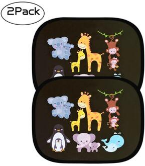 2 Stuks 50Cm * 30Cm Auto Zonnescherm Zijruit Voorruit Dak Venster Voor Kinderen Volwassenen Adsorptie Zonnescherm Cover