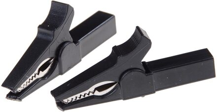 2 Stuks 55Mm Kleurrijke Volledige Beschermende Alligator Clips Crocodile Clips Kabel Lamp Voor Banana Plug Connector 1