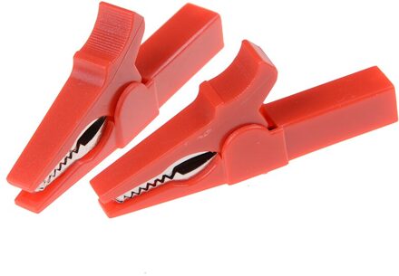 2 Stuks 55Mm Kleurrijke Volledige Beschermende Alligator Clips Crocodile Clips Kabel Lamp Voor Banana Plug Connector 4