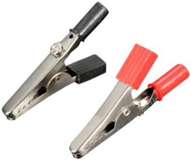 2 Stuks 55Mm Kleurrijke Volledige Beschermende Alligator Clips Crocodile Clips Kabel Lamp Voor Banana Plug Connector