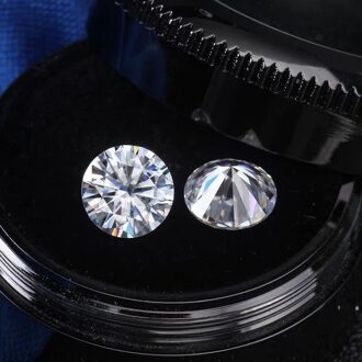 2 STUKS 5mm Lab Diamanten 0.5 Karaat EF Kleur VVS1 losse Moissanite Bruiloft Diamanten ring materiaal voor vrouwen