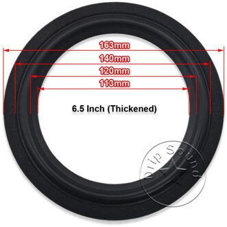 2 Stuks 6.5 "/7.5"/8 "Inch Speaker Foam Rand Bass Subwoofer Woofer Surround Cirkel Reparatie vervangende Onderdelen 6.5 duim (thickened)