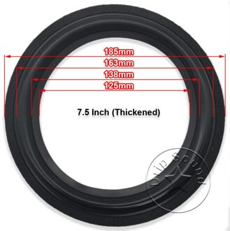 2 Stuks 6.5 "/7.5"/8 "Inch Speaker Foam Rand Bass Subwoofer Woofer Surround Cirkel Reparatie vervangende Onderdelen 7.5 duim (thickened)