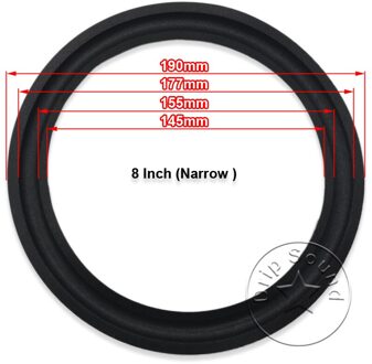 2 Stuks 6.5 "/7.5"/8 "Inch Speaker Foam Rand Bass Subwoofer Woofer Surround Cirkel Reparatie vervangende Onderdelen 8 duim (narrow )