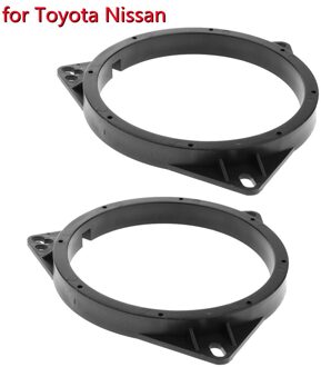 2 Stuks 6.5 Inch Zwart Plastic Speaker Adapter Bracket Ring Voor Toyota Nissan