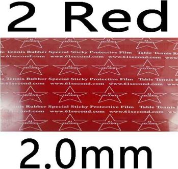 2 Stuks 61 Tweede Thunder Lm Training Rubber Pips In Tafeltennis Racket Rubber Met Spons 2rood 2.0mm