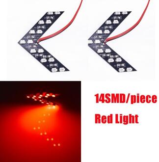 2 Stuks 8000K Led Arrow Panel Achteruitkijkspiegel Richtingaanwijzer Auto Achteruitkijkspiegel Indicator Frecce Led Auto koplamp Lampen rood