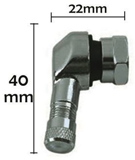 2 Stuks 90 Graden Cnc Motorfiets Velg Wiel Tubeless Klepstelen Voor Velg Wiel Onderdelen Accessoires Goederen grijs