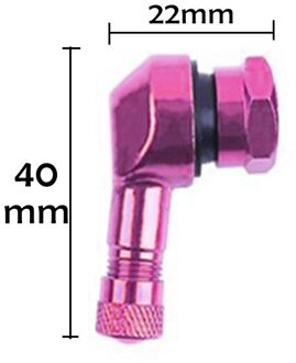 2 Stuks 90 Graden Cnc Motorfiets Velg Wiel Tubeless Klepstelen Voor Velg Wiel Onderdelen Accessoires Goederen paars