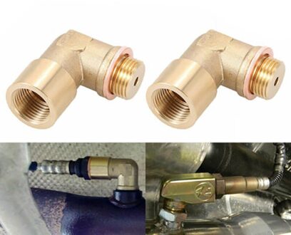 2 Stuks 90 Graden Hoek Bung Extension M18 X1.5 O2 Zuurstofsensor Extender Spacer