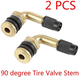 2 Stuks 90 Graden Hoek Messing Air Tyre Ventieldopjes Stem Met Uitbreiding Adapter Voor Auto Vrachtwagen Motorfiets Fietsen Auto accessoires