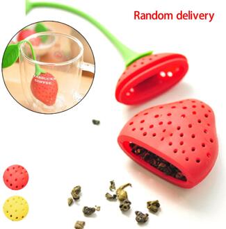 2 Stuks Aardbei Thee Zetgroep Rvs Ball Leaf Theezeefje Voor Brouwen Apparaat Herbal Spice Filter Keuken Gereedschap