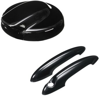 2 Stuks Abs Zwart Deurgreep Cover Voor Mini Cooper S R50 R53 R56 & 1Pcs Black Brandstoftank cap Cover Voor Bmw Mini Gen 2 R56 Voor Coope