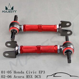 2 Stuks Achter Camber Arm Kit Past Voor 01-05 C * Ivic Em EP3/02- 06 Acura Rsx DC5 zilver