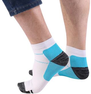 2 Stuks Ademende Sport Sokken Fasciitis Plantaris Hiel Arch Pijnstillende Compressie Sport Sokken Sportkleding For heren