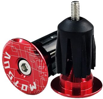 2 Stuks Aluminium Fiets Stuur Bar End Caps Stekkers Stoppers Lichtgewicht Fiets Onderdelen Voor Mtb Vouwfiets Rood