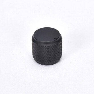 2 Stuks Aluminium Knop Cilindrische Gekartelde Audio Systeem Diy Knoppen Diameter 15Mm Hoogte 15Mm (Goud Zilver zwart Rood)