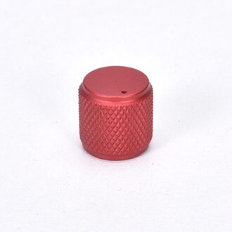 2 Stuks Aluminium Knop Cilindrische Gekartelde Audio Systeem Diy Knoppen Diameter 15Mm Hoogte 15Mm (Goud Zilver zwart Rood)