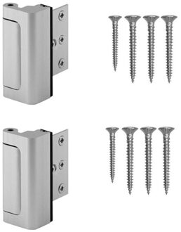 2 Stuks Aluminium Scharnier Deur Versterkte Lock Deur Scharnier Satijn Nikkel Versterkte Scharnier