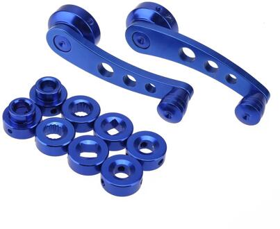 2 Stuks Aluminium Universal Car Window Handvat Winder Riser Vervanging Gm Is Geschikt Voor De Meeste Voertuigen Blauw