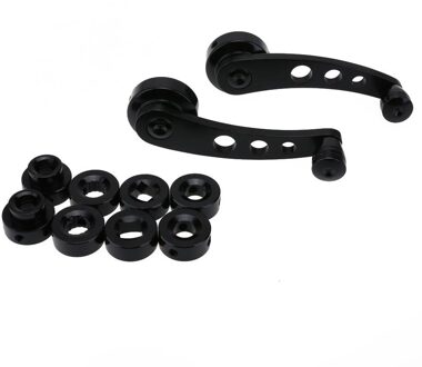 2 Stuks Aluminium Universal Car Window Handvat Winder Riser Vervanging Gm Is Geschikt Voor De Meeste Voertuigen zwart