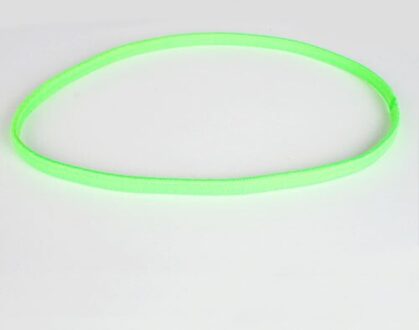 2 Stuks Anti-Slip Zweetbandjes Voetbal Yoga Pure Haarbanden Elastische Rubber Dunne Sport Hoofdband Bandage Voor Zwangere Vrouwen meisjes groen