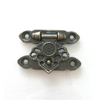 2 stuks Antieke Alloy Decor Sieraden Trinket Houten Doos Hasp Sluitingen Klink Haak, 35*25mm