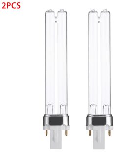 2 Stuks Aquarium Fish Tank Uv Sterilisator Purifier Lampen 9W G23 Base Kiemdodende Ultraviolet Vervanging Lamp Buis Aquario Accessoire