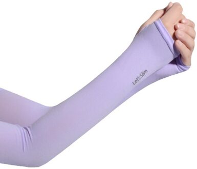 2 Stuks Arm Mouw Sport Running Fietsen Uv Bescherming Armwarmers Elleboog Pad Fitness Arm Bescherming Sport Fietsen Arm Warmers paars