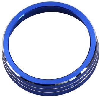 2 stuks Auto Airconditioning Warmte Controle Switch Knop Decoratieve Ring AC Cover voor Hyundai Tucson Auto styling Accessoires blauw