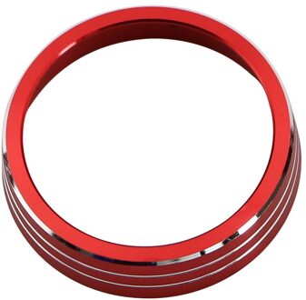 2 stuks Auto Airconditioning Warmte Controle Switch Knop Decoratieve Ring AC Cover voor Hyundai Tucson Auto styling Accessoires rood
